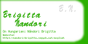 brigitta nandori business card